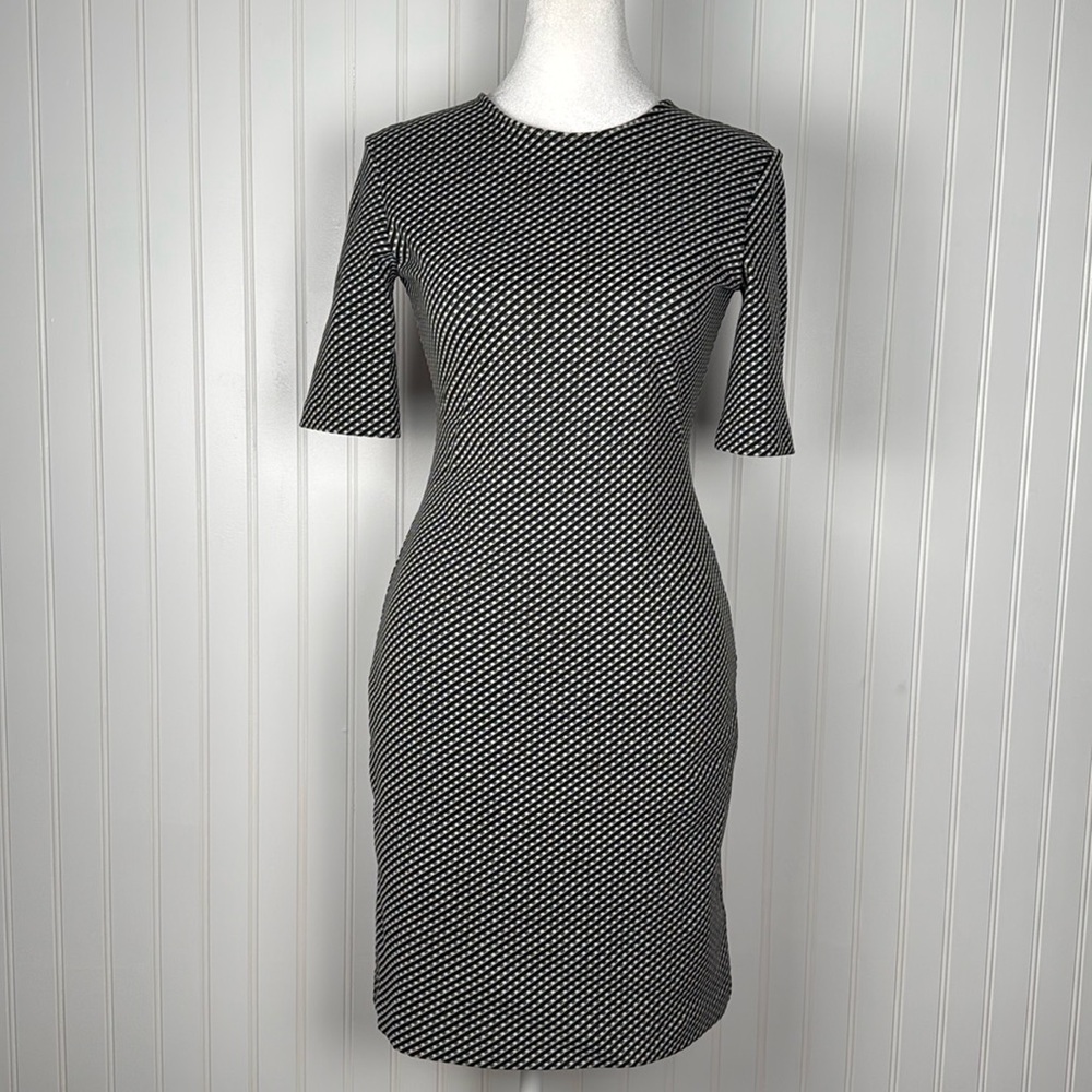 Theory black and white dress